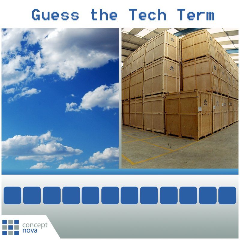 concept_nova's tweet photo. Here is a brain teaser to keep your day exciting... Can you guess the tech term? #NovaFun https://t.co/fWezcsoQdH