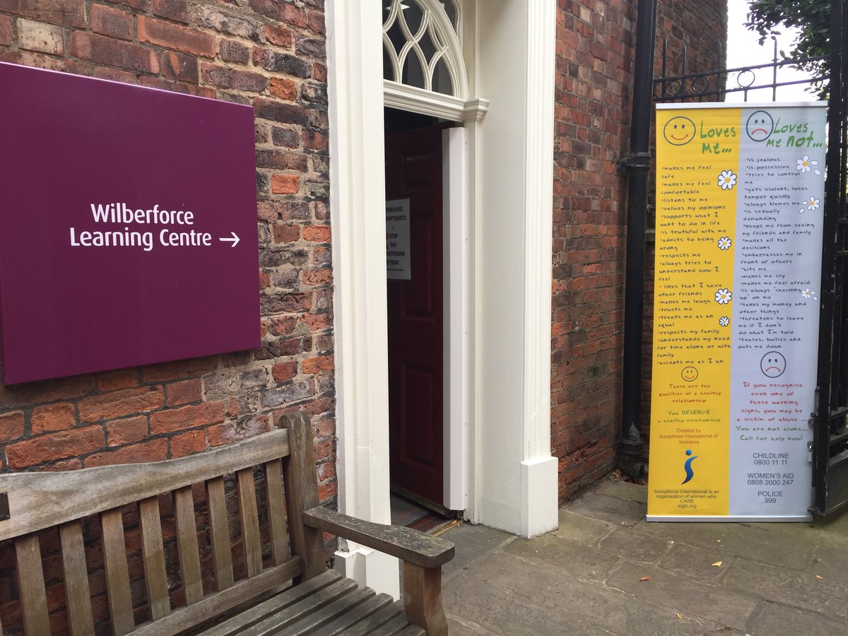 YorkshireSIY's tweet photo. Today is Anti-Slavery Day. We mark the occasion with an awareness raising campaign in Learning Centre of Wilberforce House Museum in Hull. https://t.co/zQBdOu5P2g