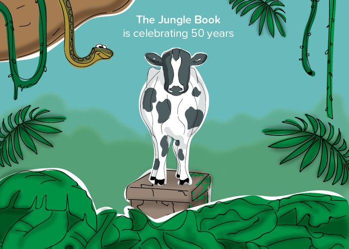 Just like Milton Keynes, the Disney classic 'The Jungle Book' is celebrating its 50th birthday this year! #MK50 #MiltonKeynes <a href="/TheJungleBook/">The Jungle Book</a>