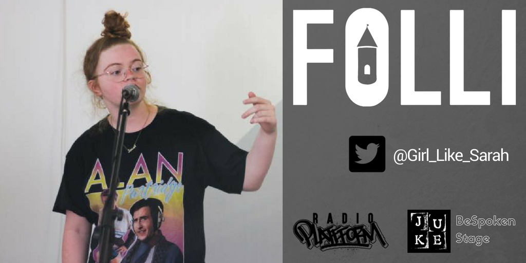 follifest's tweet photo. 📣@Girl_Like_Sarah is a @RoundhouseLDN Poet + headliner of @JukeOpenMic Bespoken stage📣She'll also be a doing a set for @RadioPlatfform ✔️ https://t.co/nzgbnIxNAG