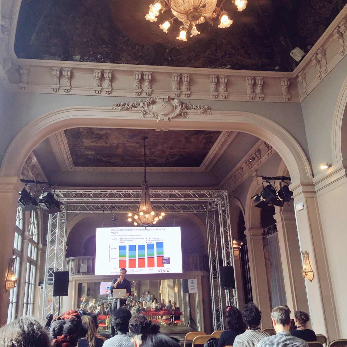 AudeStochmal's tweet photo. "Independent publishers are now growing faster than the majors" @MaMAevent  #musicbusiness https://t.co/Yvkoyh6glL