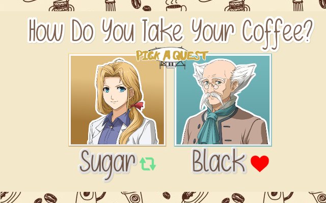 PickaQuest's tweet photo. Vote!
#RPGcoffee https://t.co/jt0OBB3MVO