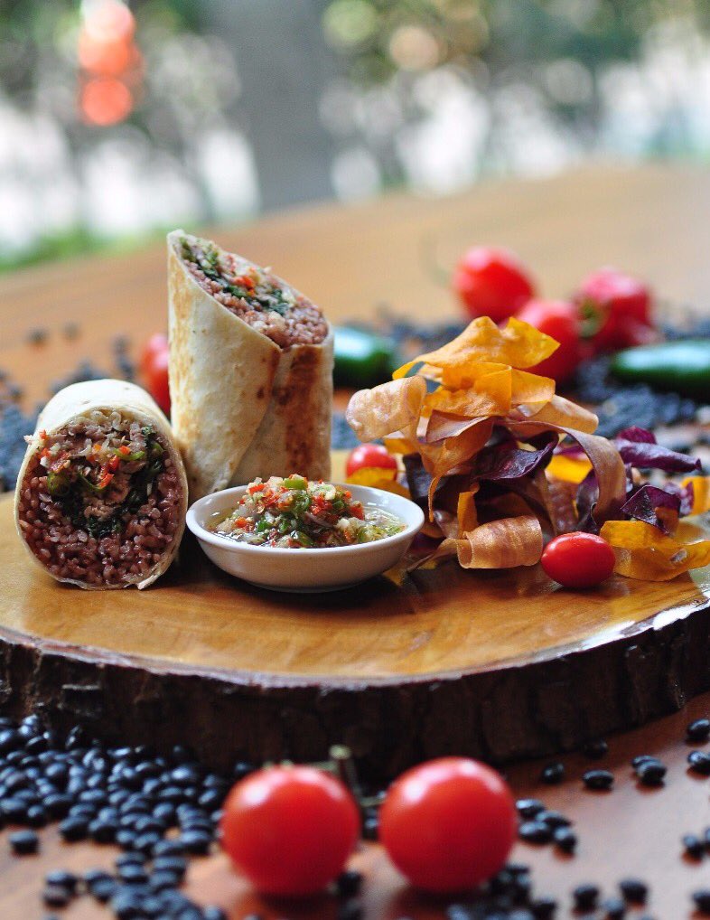 Jakarta &amp; Mexico with JimBARan Lounge’s special Burrito, choose from your favourite braised beef or vegetable.