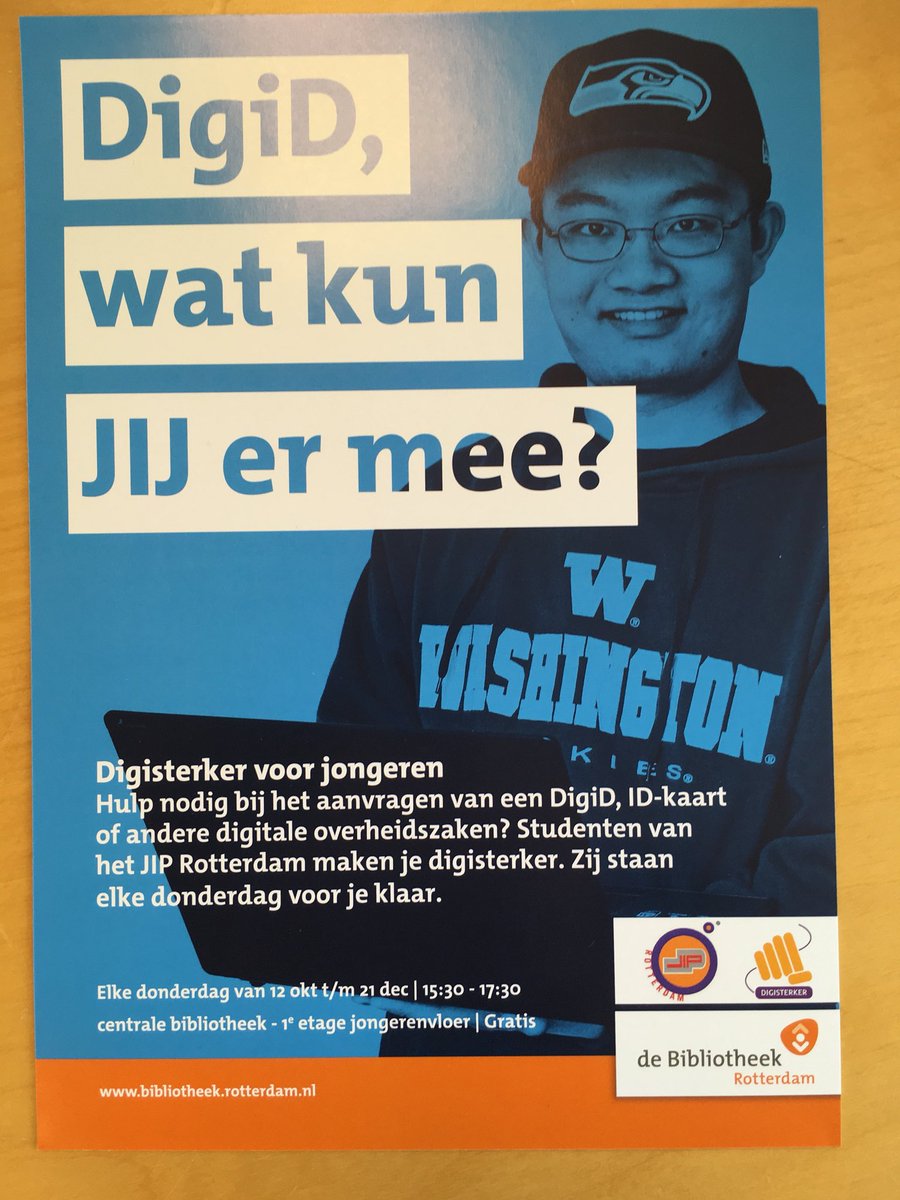 schieel's tweet photo. Nieuwsgierig? De studenten van @JIPRotterdam zitten morgen voor je klaar in @bieb010 https://t.co/Sw6vLzoxTw