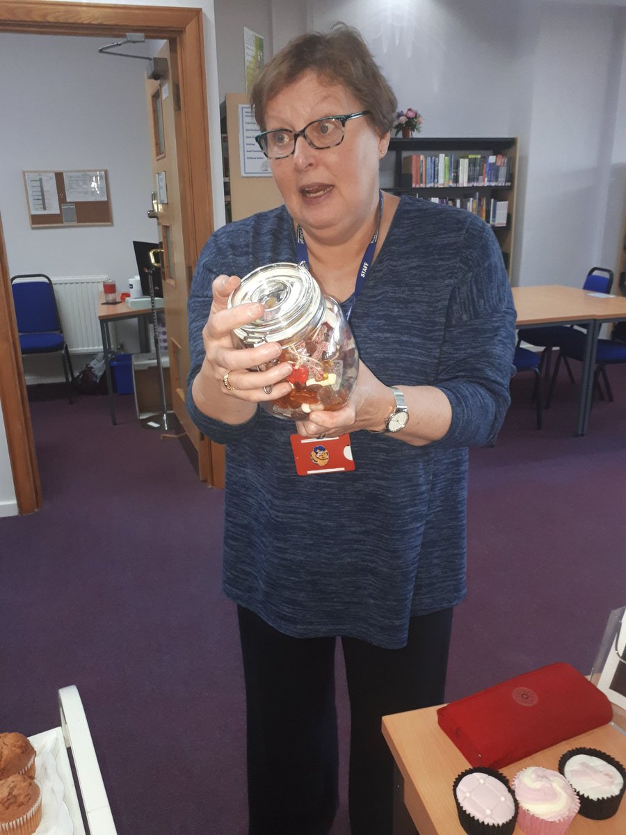 runshawhair's tweet photo. @runshawhair  charity run cakes and guessing sweets @RunshawAdultCol @ERunshawLibrary  #BreastCancerAwareness https://t.co/UuyVVIE2df