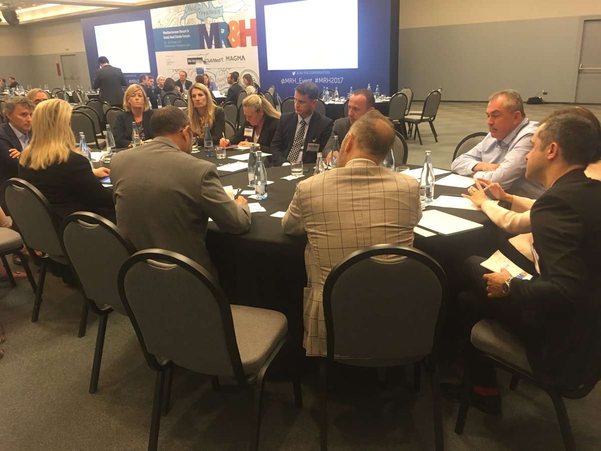 JulieReyGore's tweet photo. Discussing opportunities in hotels & resorts in key regional markets at the #mrh2017 roundtables: Greece, Israel, Italy, Spain https://t.co/LcHDWbBZY4
