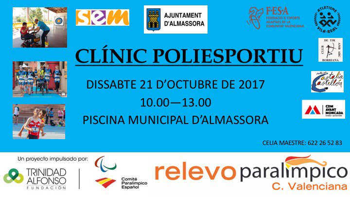 Releparalimpico's tweet photo. Estas son nuestras dos próximas citas, no dudes en apuntarte. Os esperamos para disfrutar del deporte @Paralimpicos junto con grandes clubes https://t.co/yqw4rbGifL