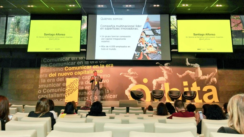 LaxIdeaSergio's tweet photo. .@santi_alfonso de @GrupoCosentino nos habla en #orbita2017 sobre la evolución de su empresa #Pyme en crecimiento y explica su #ADN https://t.co/5cqJOnK2l6
