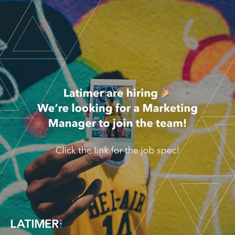 WeAreLatimer's tweet photo. Want to join the Latimer team? We've got a new role available and if u want to know more simply click the link:  https://t.co/gu2MYEEtpw https://t.co/5Ayfa44aFN
