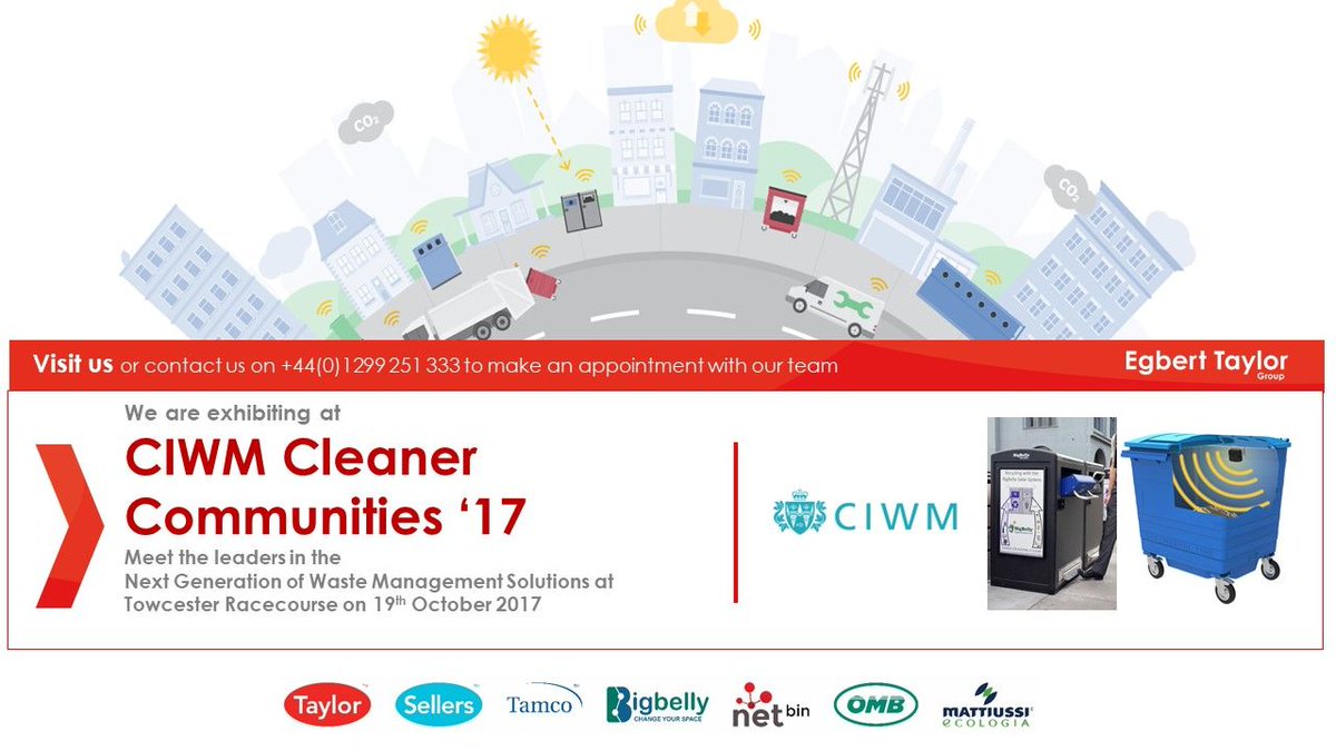 ETGUK's tweet photo. We're exhibiting at @CIWM Cleaner Communities '17.

Our team of experts are at hand to help you get the most out of your waste strategy. https://t.co/KJ1qq4H607