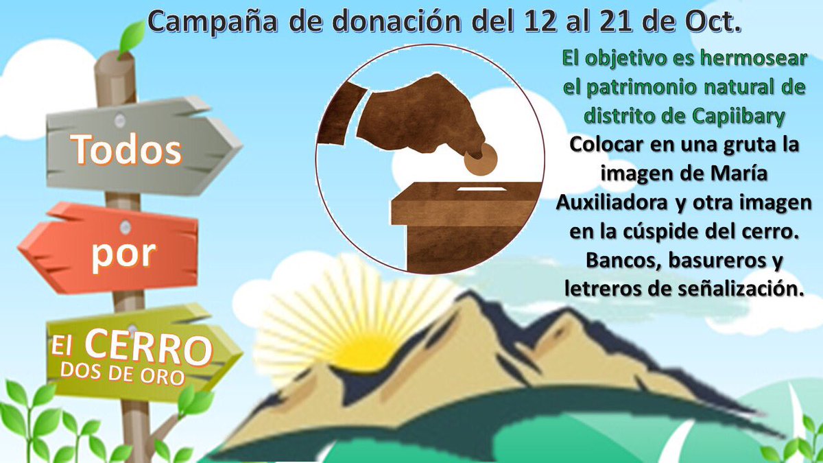 PCVParaguay's tweet photo. Our youth group is raising funds to improve #cerro2deoro #cerrodosdeoro ... #hiking #trekking #senderismo in #capiibary #paraguay https://t.co/H6iZvN8A13