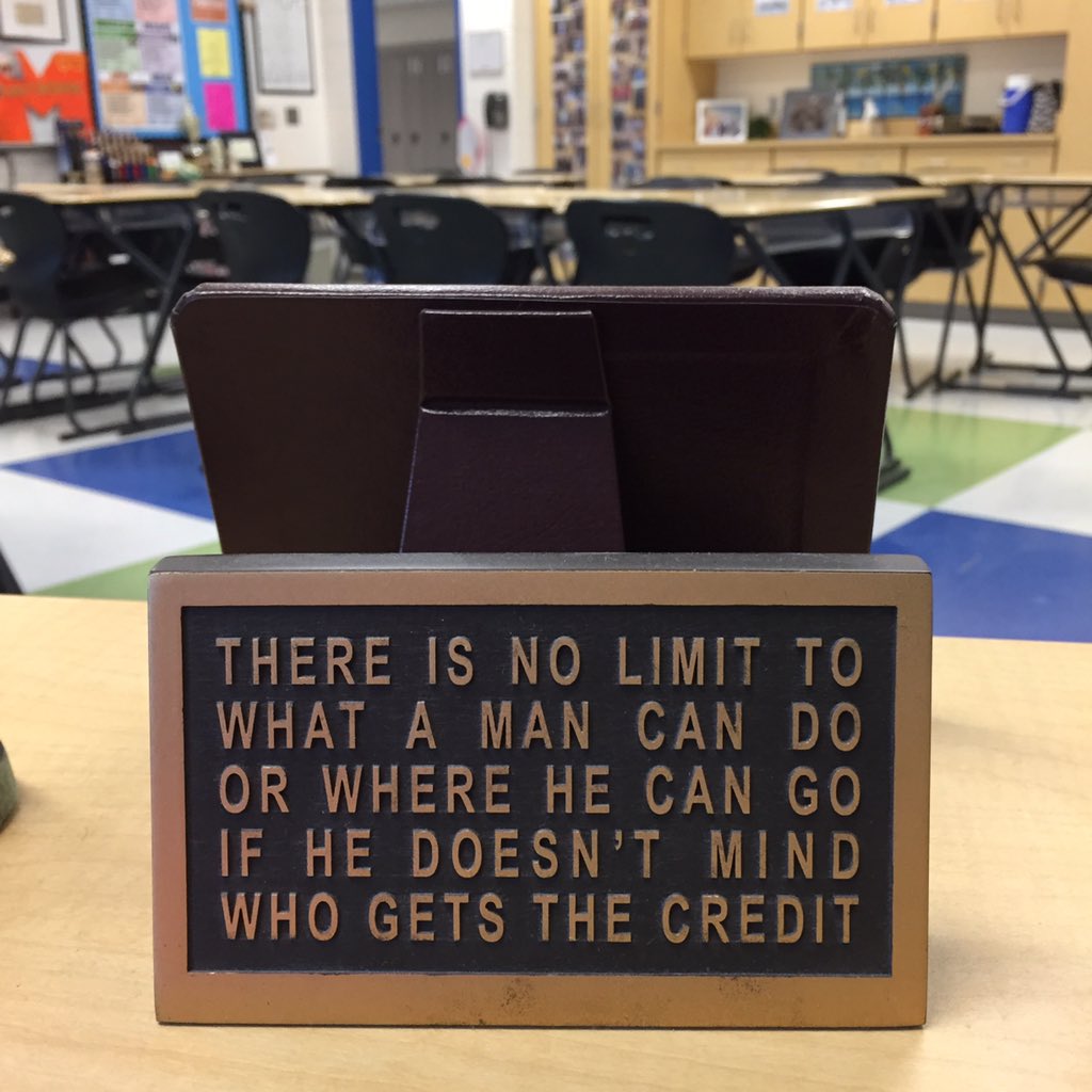 MCMartirone's tweet photo. @MsGrotrian On my desk: elevate &amp; celebrate the success of others, esp. colleagues and students! #ecect2 @ECET2NJPA https://t.co/ook2aVvesA