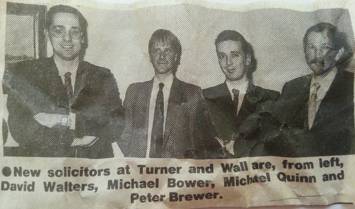 wtwsolicitors's tweet photo. Well this is a blast from WTW's past. #KeighleyNews article from 27.01.1989. Has #MichaelBower aged much?! #Keighley #Law #Litigation https://t.co/EEU4BEOghz