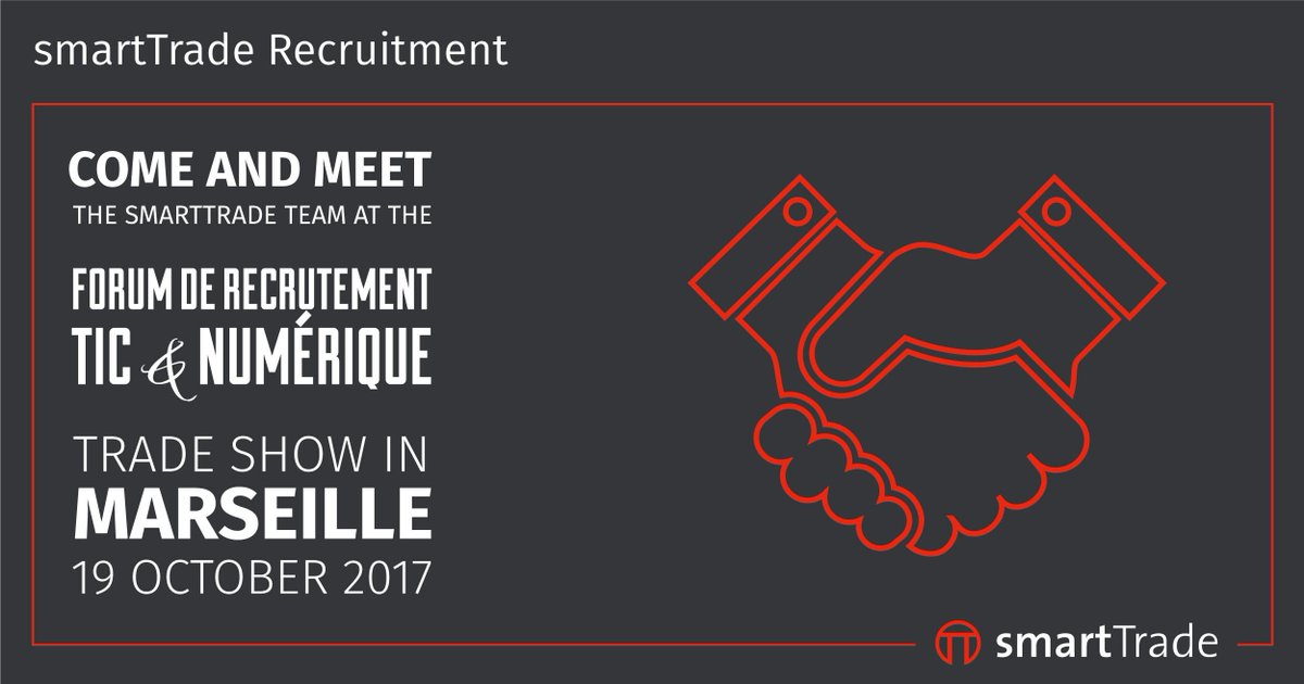 smarttrade_tech's tweet photo. Come and meet us @ForumTIC_Num @reseaupolytech #Marseille #PolytechMarseille #ReseauPolytech https://t.co/Tedo9piEG9