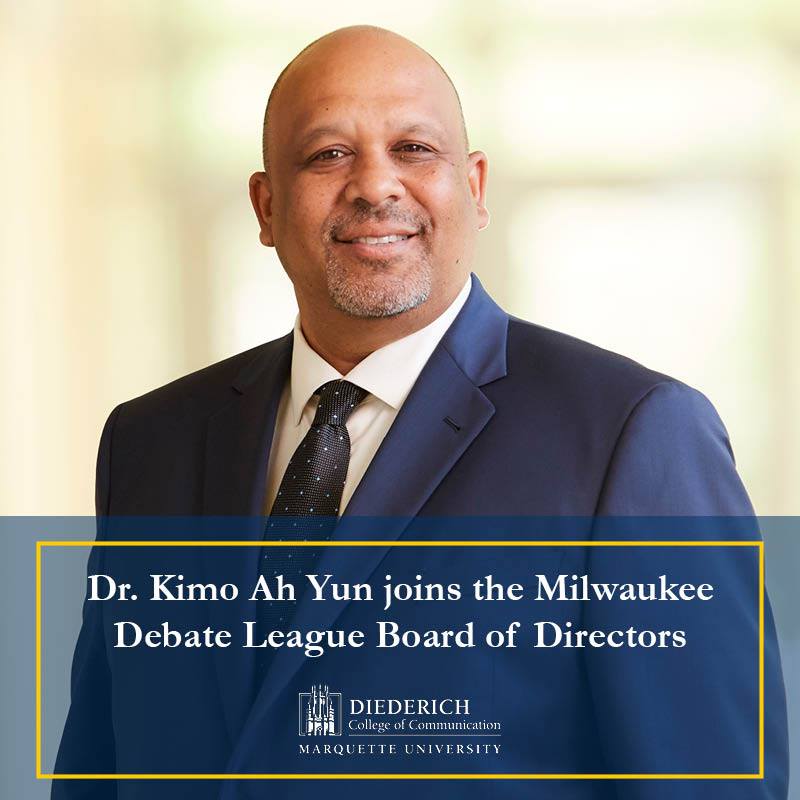 MkeDebate's tweet image. Welcome to Dr. Kimo Ah Yun from @MarquetteU's Diederich College of Communications to our #BoardofDirectors. So excited for this addition!