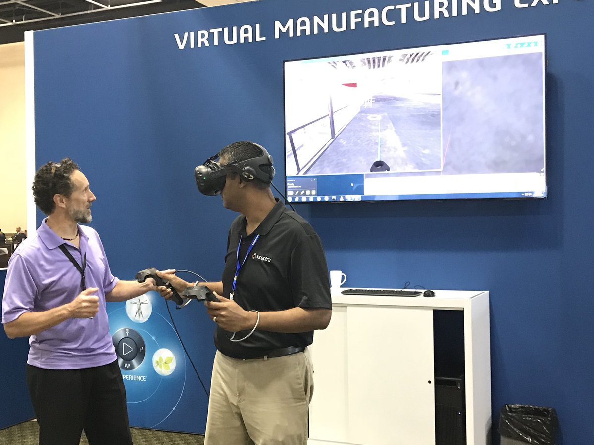 onemarketer's tweet photo. Team Inceptra @dpoor002 and Brian Pollard experiencing VR #3DEXEPERIENCE @3DSNorthAmerica https://t.co/eZdnV8awb6