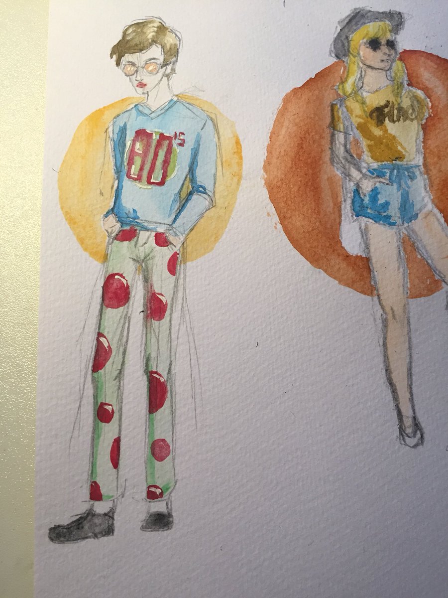 caineriza's tweet photo. Some #watercolor practice that turned out ok 👌🏻 #ArtistOnTwitter #drawing https://t.co/kqWhGrrq1V