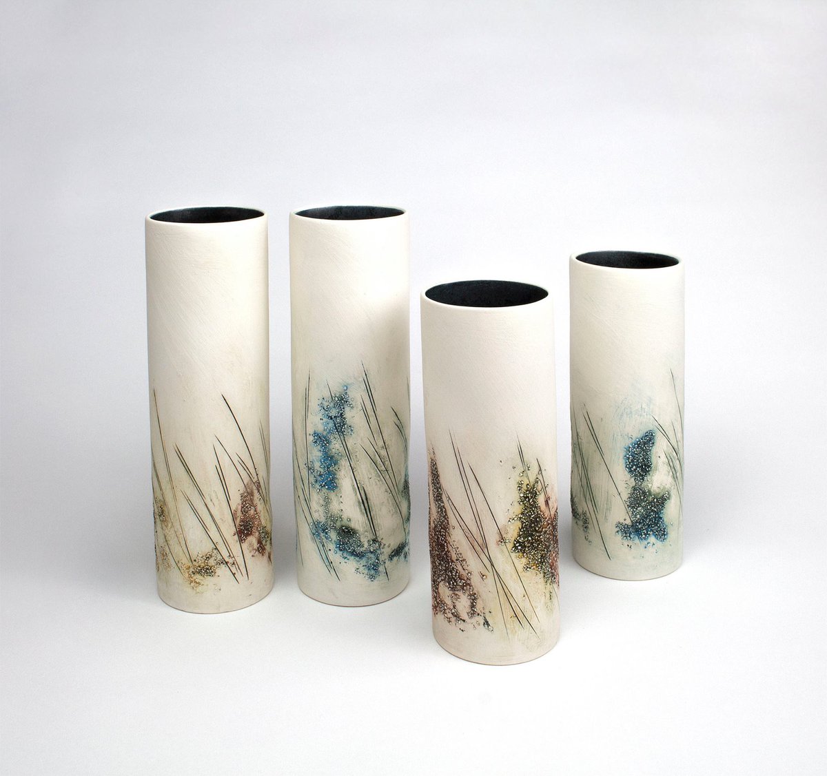 Vessels by Tessa Wolfe Murray who will be exhibiting at #oxfordceramicsfair 28 &amp; 29 October. 
#pottery #ceramics 
oxfordceramicsfair.co.uk