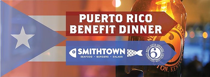 Support hurricane relief in Puerto Rico by eating dinner at @SmithtownSF tonight, 6-9 p.m. $30, 100% proceeds to PR. ow.ly/uScd30fXZzO