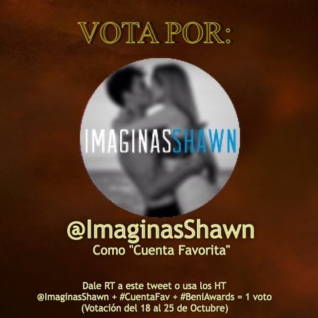 ShawnLatinAward's tweet photo. ¡Vota por @ImaginasShawn si es tu cuenta favorita! 👑
RT o manda tus tweets
#CuentaFav #BeniAwards https://t.co/5YNckXiykH