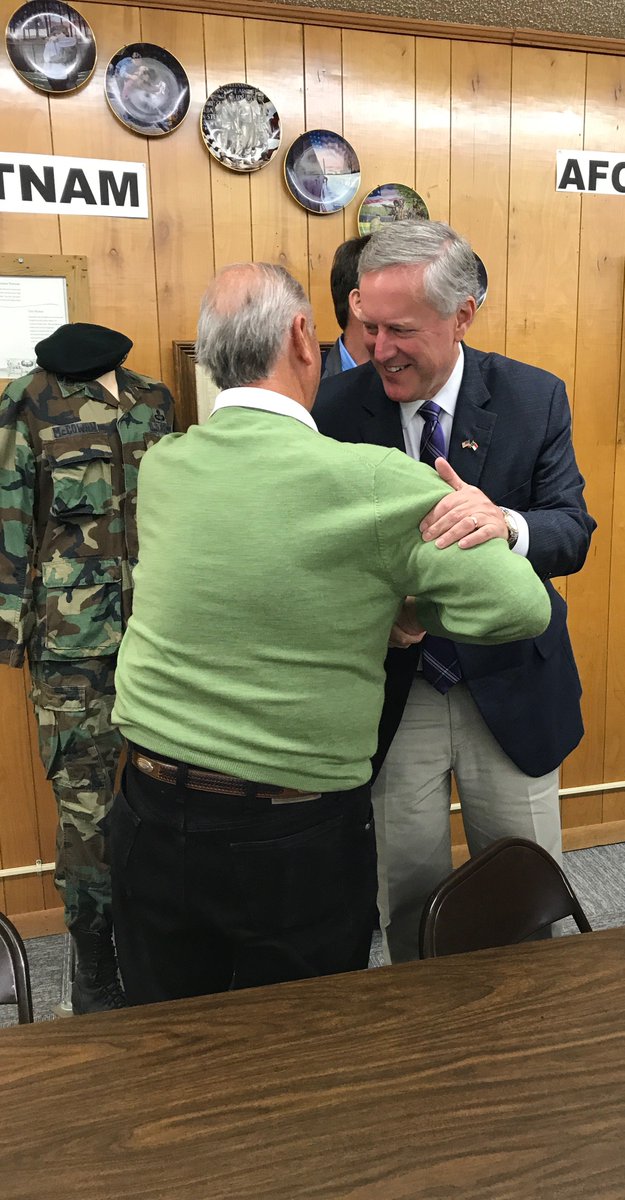 MarkMeadows's tweet photo. Grateful to help host a #Veterans' roundtable in Cherokee Co., taking questions and learning about how we can better serve our WNC veterans https://t.co/kZwM45XhqA