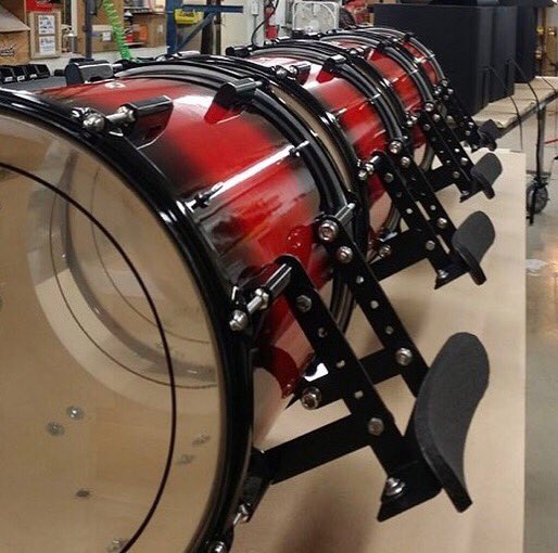 dynastyperc's tweet photo. Dynasty Performance Tenor Drums ready to roll out from the drum plant! #CustomLacquer #DynastyDrums https://t.co/IRN4KZNIOe