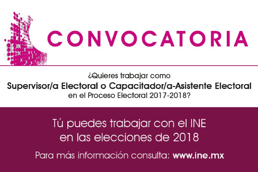 iecm's tweet photo. ¿Quieres trabajar como Supervisor/a Electoral o Capacitador/a-Asistente Electoral?, checa la #Convocatoria 👉https://t.co/PPAZe1FZzd https://t.co/aGP5NCq605