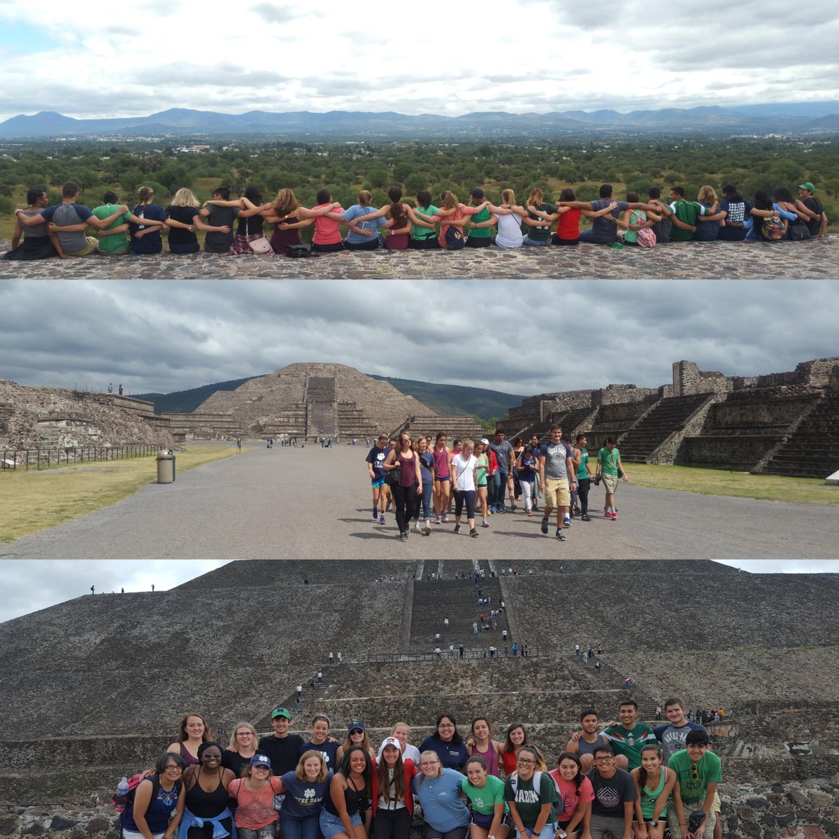NDMinistry's tweet photo. Yesterday, the Mexico City Pilgrims discovered the ancient civilization of the Teotihuacan people as they walked the pyramids! #NDPilgrimage https://t.co/w6KXiHWQyW