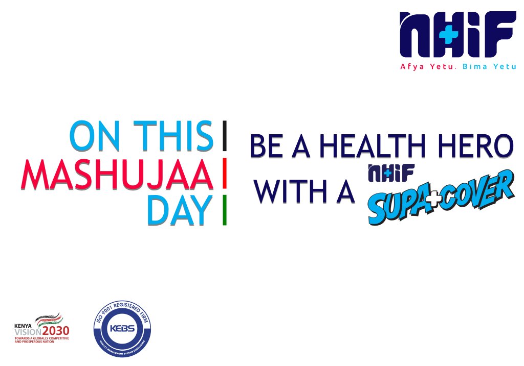 _shakenya's tweet photo. Be a Health hero for you &amp; your family this MASHUJAA DAY . 

Subscribe : 
@ https://t.co/hJcf9b2eGR #NHIFKe #NHIFSupaCover #MashujaaDay https://t.co/vcDkFmpyps