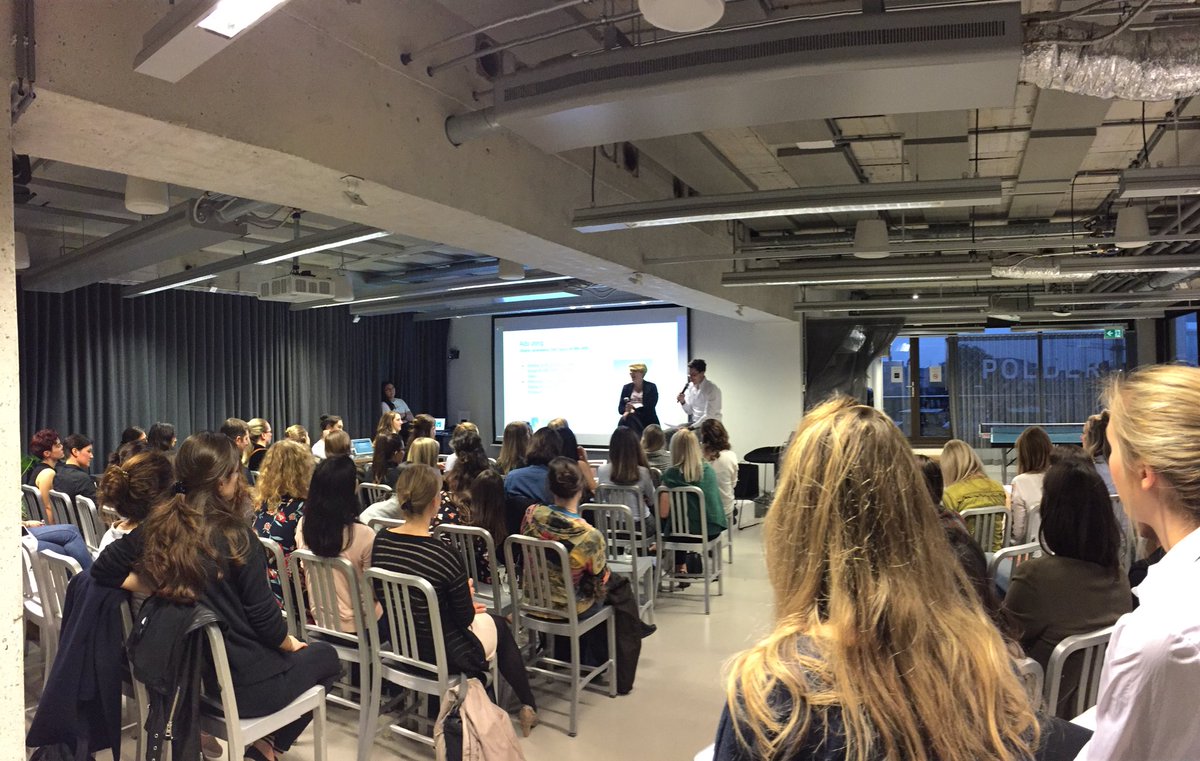 SheSharpNL's tweet photo. Full house at @Uber_NL for our “#HerStoryNL” event. With Ada Jong from @ABNAMRO. Let’s get inspired! #SheSharpNL #UberNL https://t.co/3jWTYF0ZEM