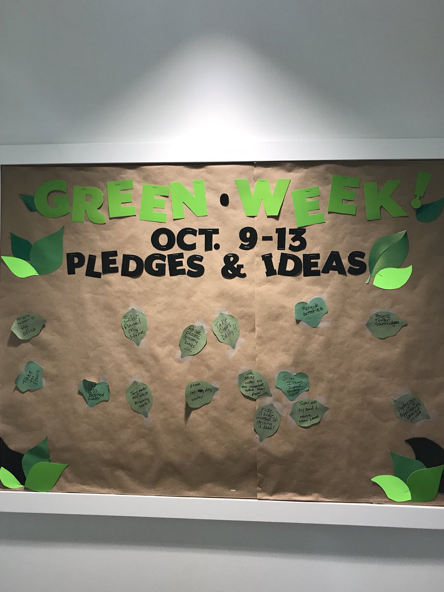 squiriconi's tweet photo. #GreenWeek2017 #CBRE @CBREMemphisCOE our pledges to be more green. What will you do? #WeDoGreatStuff https://t.co/lg1kBZ0Ls2