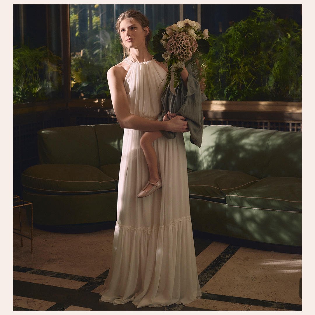 max mara silk georgette dress