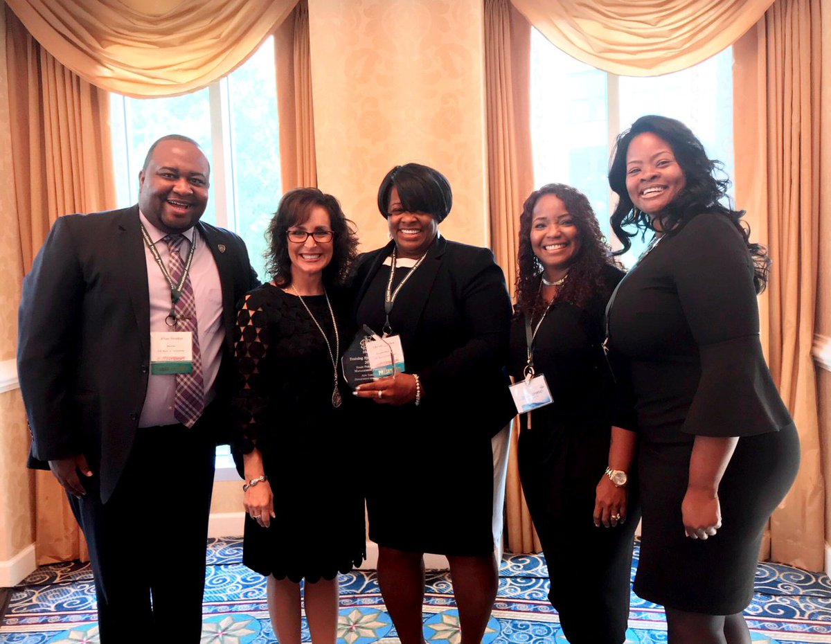 jointheboldest's tweet photo. DOC’s HR Organizational Learning & Development Team was awarded the Training System Award of Excellence at the 2017 #IACTP Conference https://t.co/gmFnTRJXLC