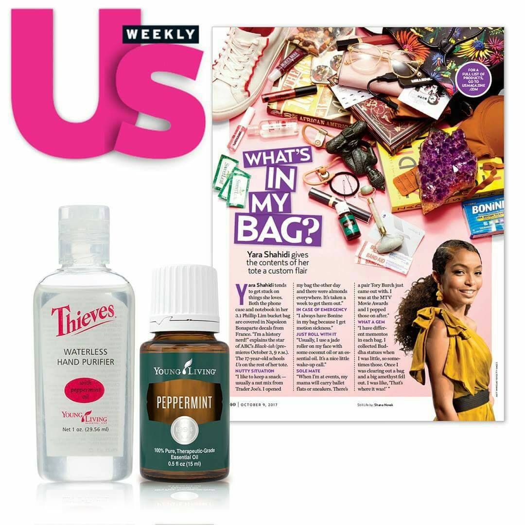 ChristiJoe22's tweet photo. Pick up the latest issue of UsWeekly to read about the Young Living products Yara Shahidi keeps in her bag! 👜 https://t.co/pfLgZ1aD9g