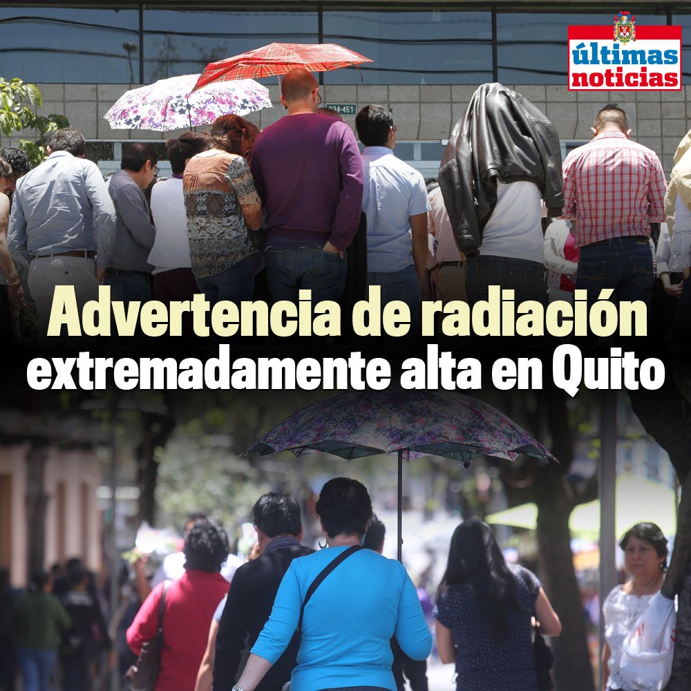 Radiación extremadamente alta en #Quito este 18 y 19 de octubre. Las recomendaciones para cuidar su piel » bit.ly/RayosUVQuito