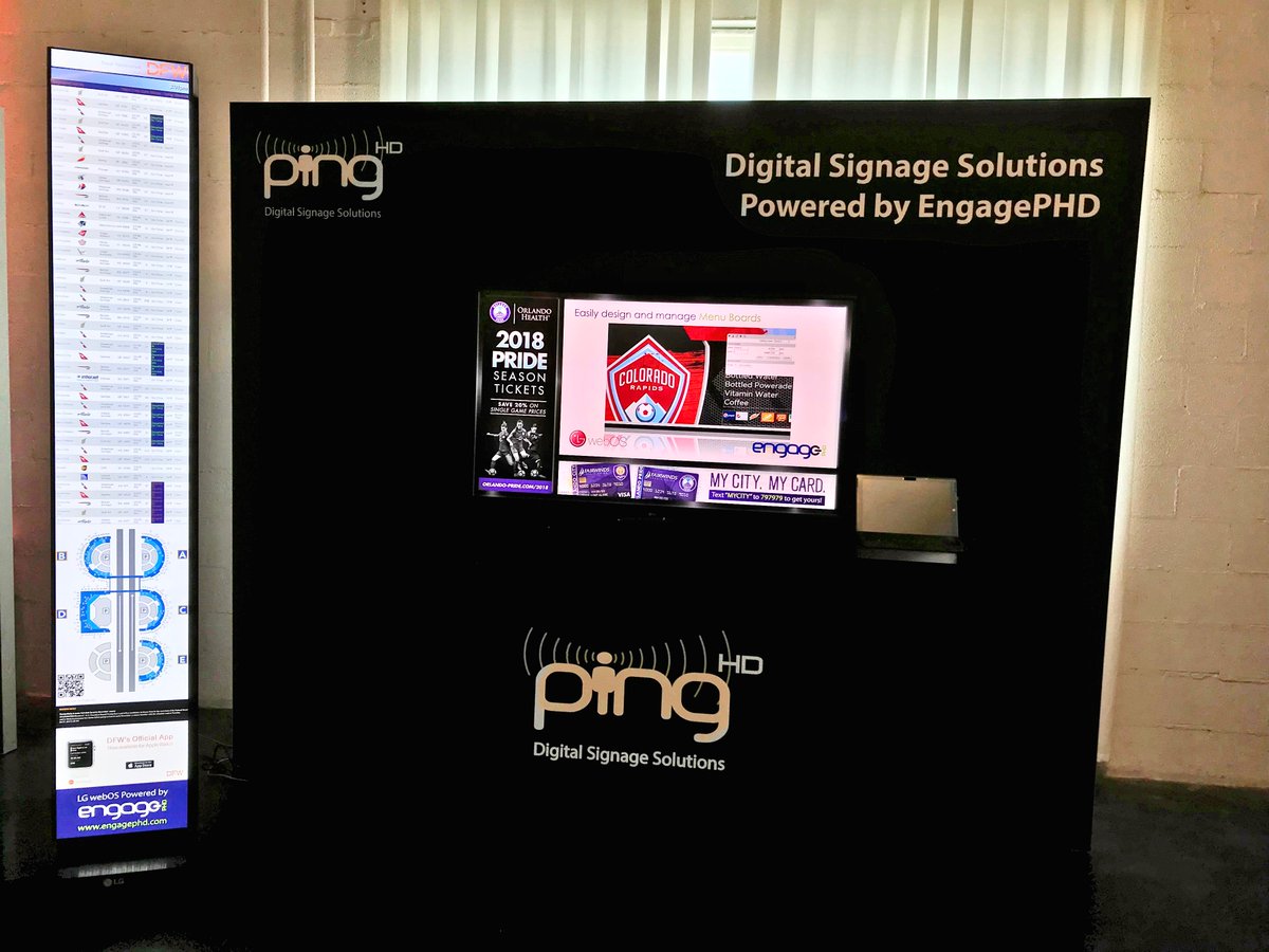 PingHD's tweet photo. Having a fantastic time at the @LGCommDisplays at #LGOnTheRoad in Dallas, Texas! #DigitalSignage #FlightTimes #FlightInformation https://t.co/xtm929drKP