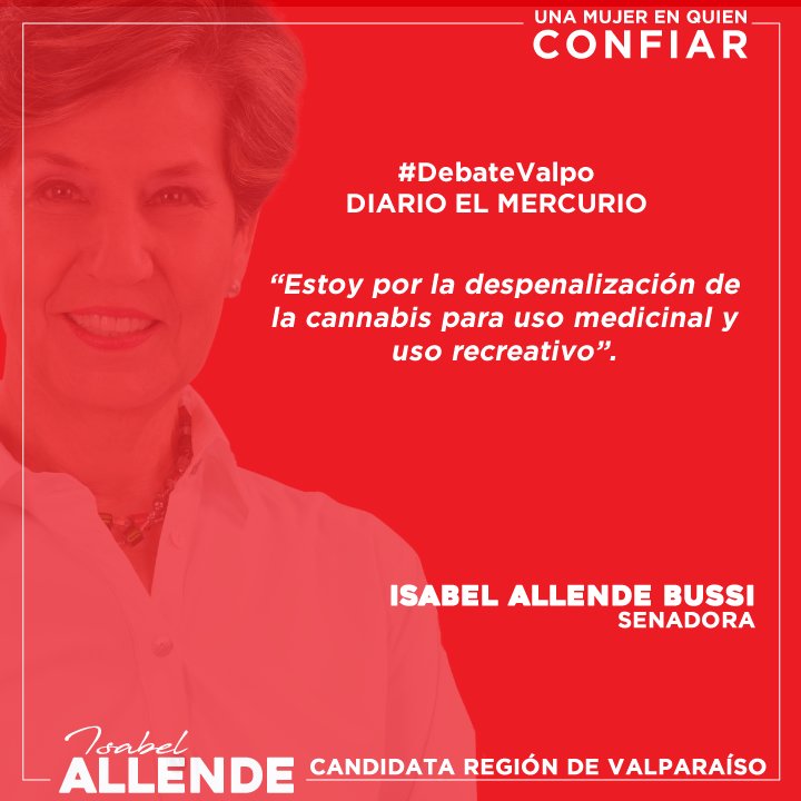 iallendebussi's tweet photo. #DebateValpo: "Estoy por la despenalización de la cannabis para uso medicinal y uso recreativo" @mercuriovalpo https://t.co/XZrWOshUsr