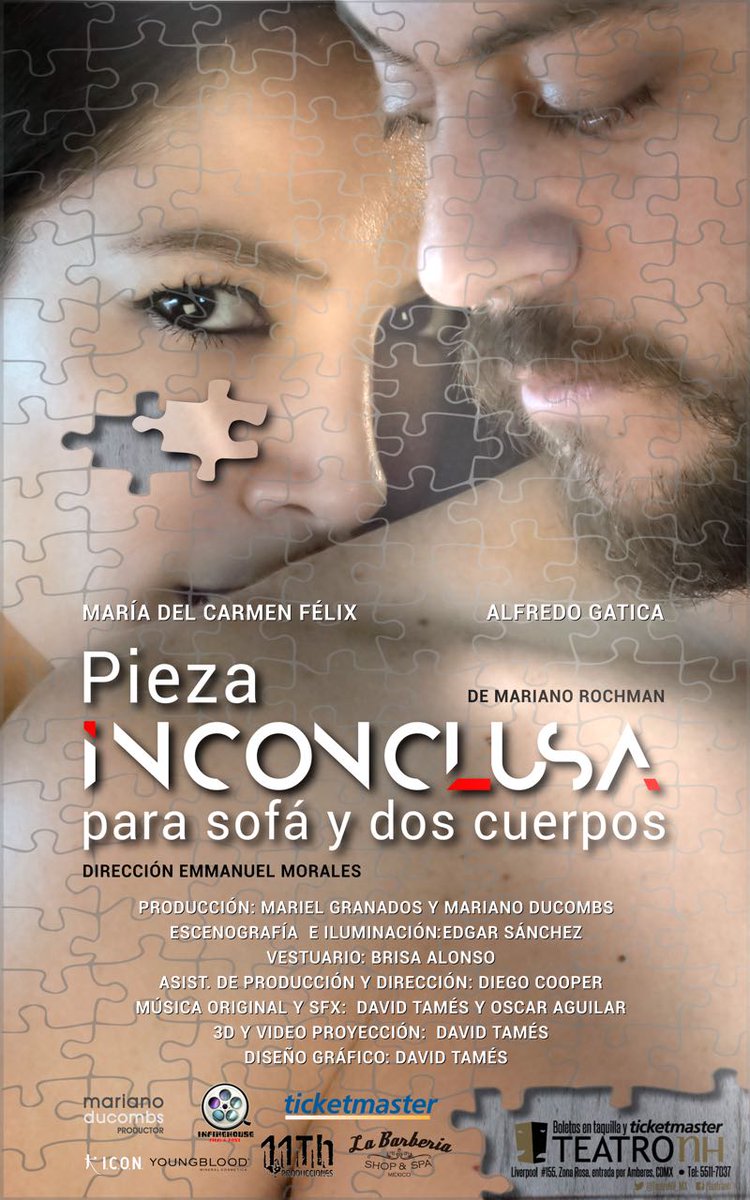 PinPointCartele's tweet photo. #TodoFuncionaCon 2 cuerpos, 1 sofá y un amor...
*HOY GRAN ESTRENO*
Ven y disfruta de #PiezaInconclusaParaSofáYDosCuerpos
todos los miércoles en el @TeatroNH_MX a las 20:30h.
¡Boletos ya a la venta!
#Mucha💩 y #Éxito https://t.co/kB3YUGEkqN