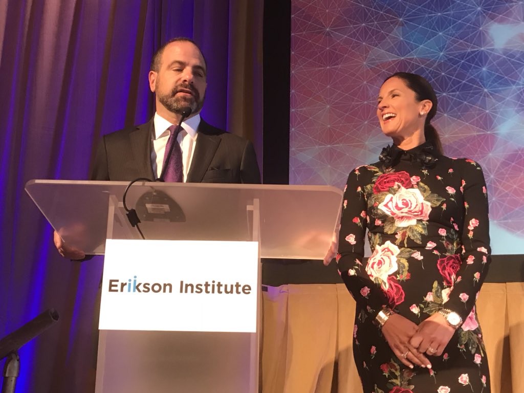 EriksonInst's tweet photo. @DrakeChicago Luncheon Chairs Eric Adelstein and Ashley Hemphill kick off our luncheon #shapingidentity. “Welcome to the next 50 years of Erikson.” https://t.co/VXl4YN3w1Y