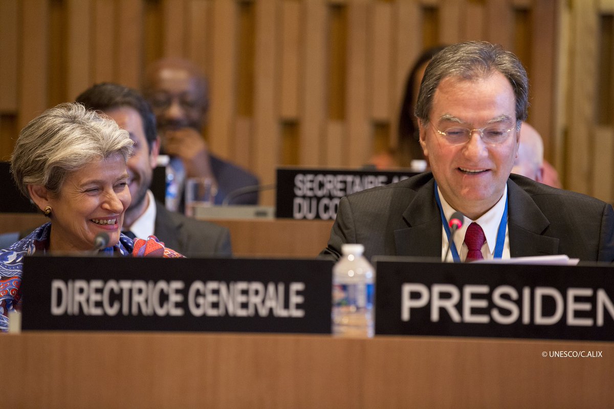 UnescoExBChair's tweet photo. I closed the #202EX session of #UNESCO Executive Board, the last session prior to the #39GC General Conference. https://t.co/gZu5l50uFS