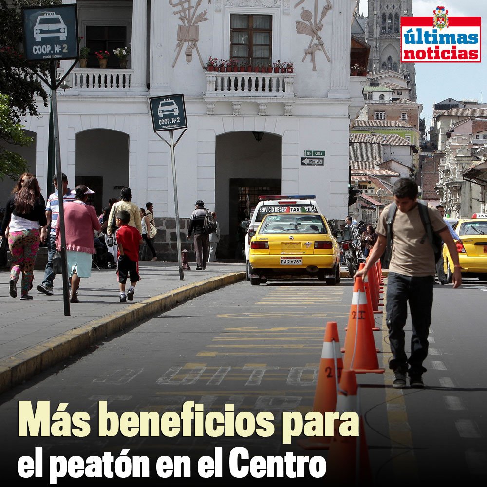 El Instituto Metropolitano de Patrimonio afirmó que se dará prioridad al peatón en el Centro Histórico de Quito » bit.ly/PeatonCentro