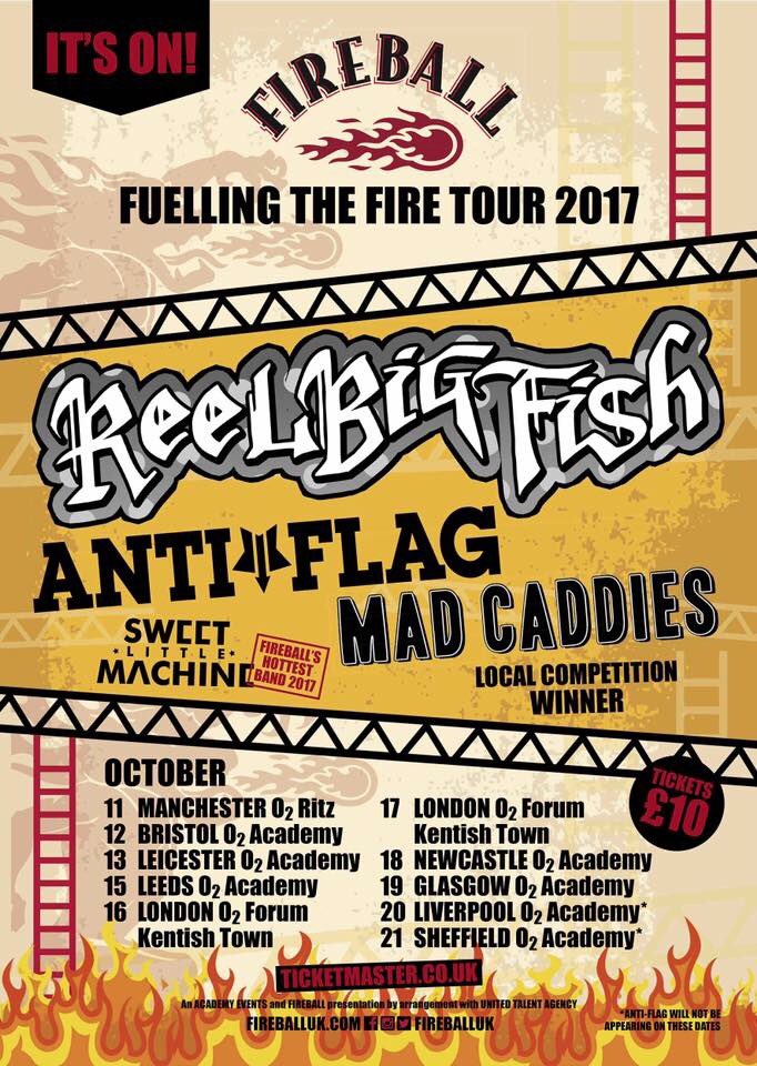 Jodiphotography's tweet photo. #fireballtour #newcastle #o2academynewcastle #reelbigfish #antiflag #madcaddies #sweetlittlemachine πππππ https://t.co/qUW9wWDv6u