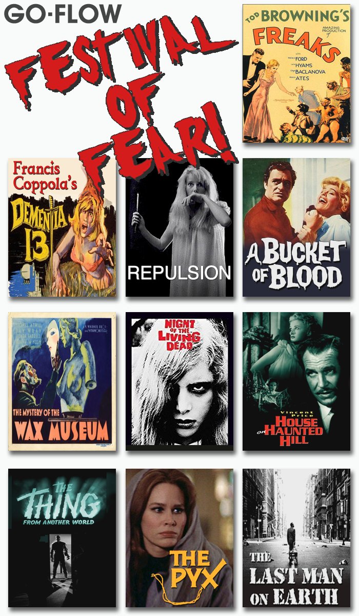 GoFlow_TV's tweet image. It’s the GOFLOW TV FESTIVAL OF FEAR!

goflow.tv/festival-of-fe…