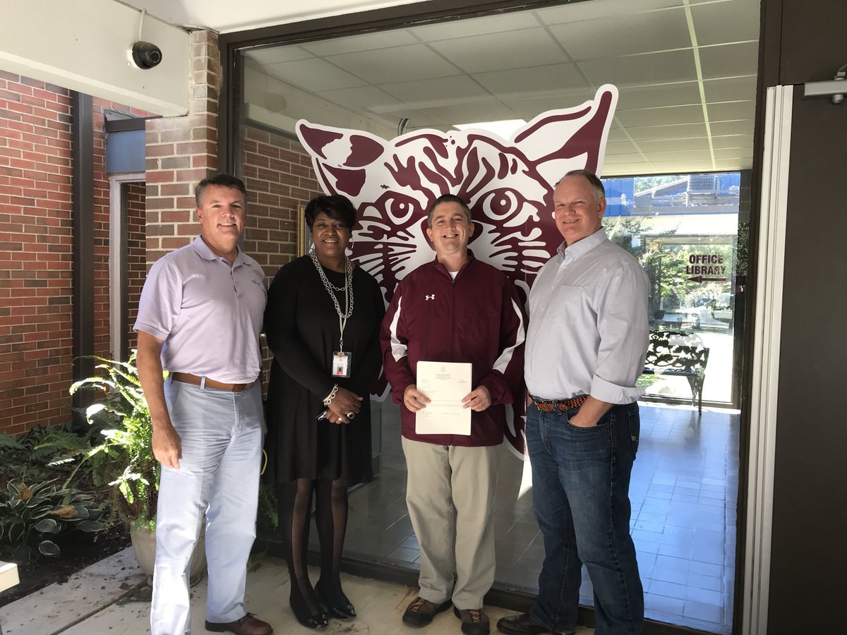 johnwprestridge's tweet photo. Thanks to Senator Tom Whatley and Representative Mark Tuggle for your financial support of Radney Elementary School. https://t.co/B7xiDWemWp