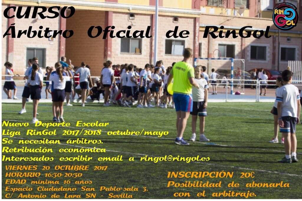 Viernes 20 de octubre.Curso de Árbitro de RinGol. Si estás interesado aún estás a tiempo. Escribe a ringol@ringol.es