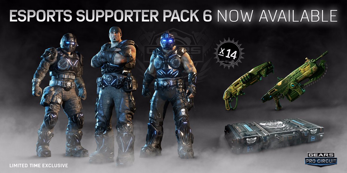 gears of war esports on twitter announcing esports supporter pack