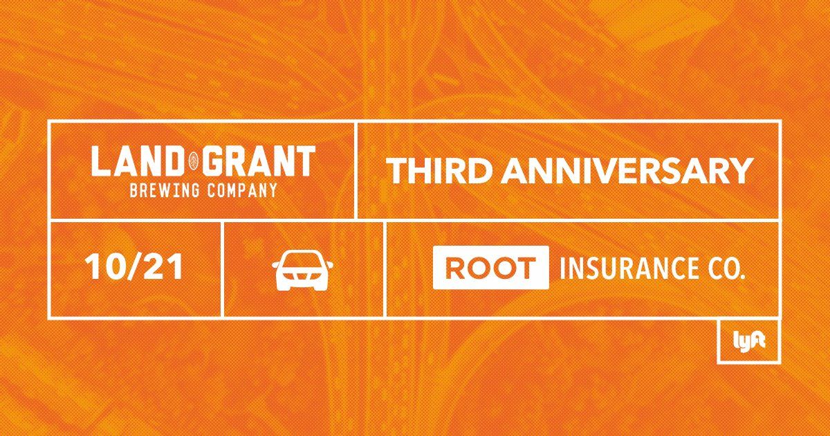 RootInsurance's tweet image. We'll be at @LandGrantBeer on Saturday celebrating their 3rd Anniversary. Want a free @lyft there? 

buff.ly/2x6bRC8