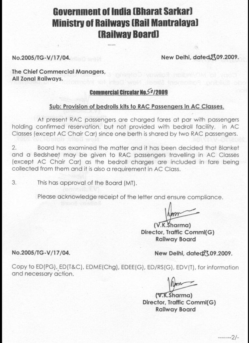 RAMEETCOOOL's tweet photo. Bed Rolls not provided for RAC even after the request train no 22150 pnr 8163110407 @RailMinIndia https://t.co/YcpdwnhxKW