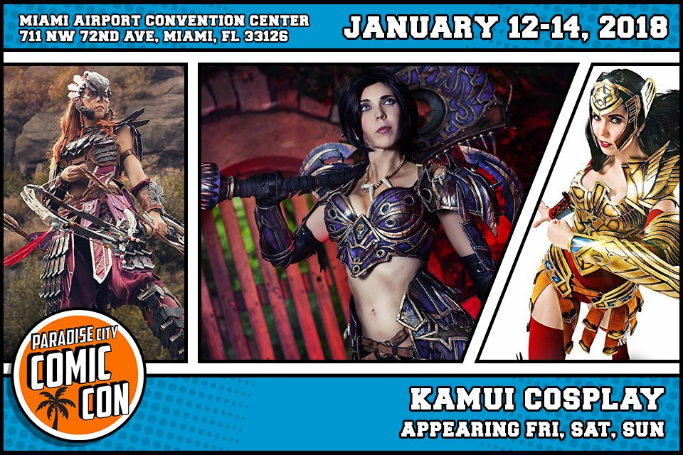 ParadiseCityCon's tweet photo. Meet International Cosplay Superstar @KamuiCosplay at #ParadiseCityCon, January 12-14, 2018. Find more info at https://t.co/7mAeqLg0dG https://t.co/7bsh3D4KWV