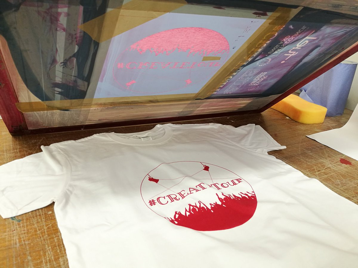 RuralArts's tweet photo. Our #CREATETour tshirts getting printed for school workshops for #PortraitOnTour! https://t.co/cBgIwBHA9N @FuelTheatre @artfarmpilmoor https://t.co/xhA9S7Z6W0